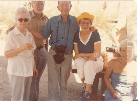 Tuscon 1980 - Dunie, Phil, Tom, Tops, and Helen